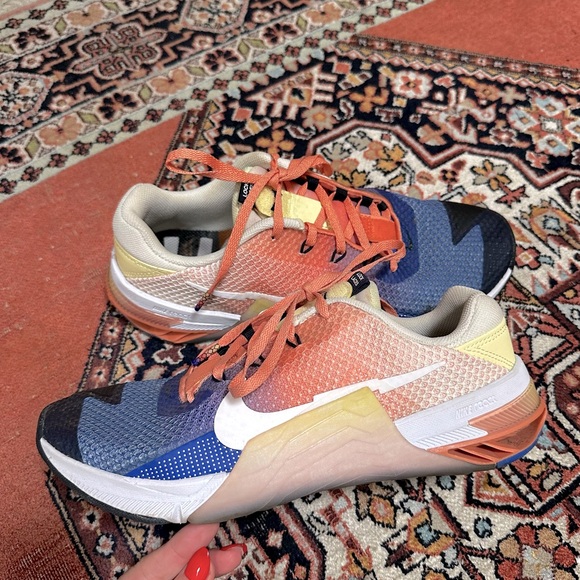 Nike Metcon 7 AMP 'Multicolor' Sunset Pink Blue Unisex Size Men’s 8 Women’s 10 - Picture 6 of 11
